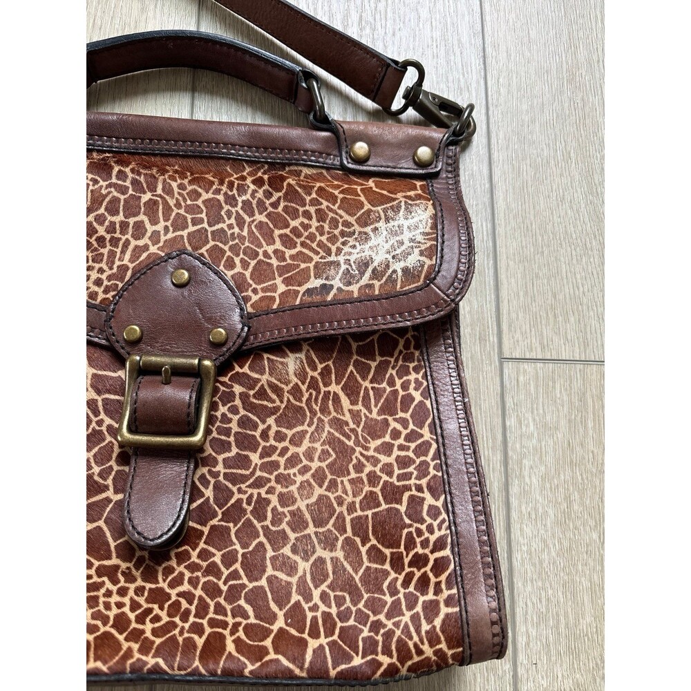 Fossil vintage Revival Giraffe Satchel Crossbody Tote Y2K 90s Retro Festival - Picture 4 of 8
